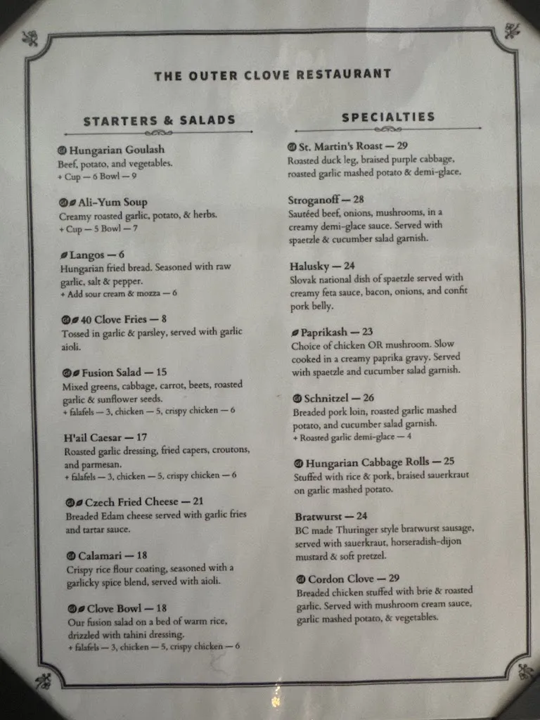 Menu_Outer Clove Restaurant_Nelson_image_old_2
