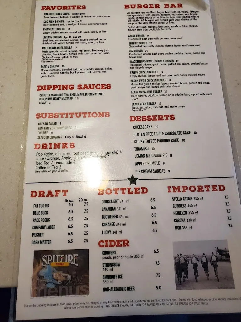 Menu_Spitfire Grill_North Saanich_image_old_1
