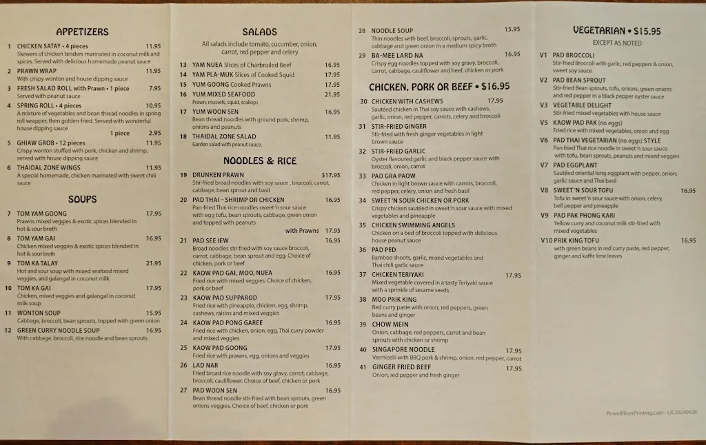 Menu_Thaidal Zone Restaurant_Powell River_image_old_2