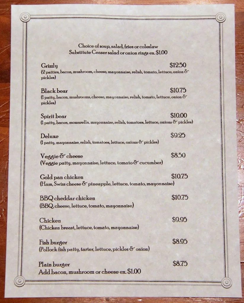 Menu_Trappers Restaurant_Salmo_image_old_2