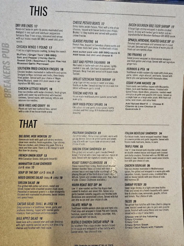 Menu_Breakers Pub_Prince Rupert_image_old_2