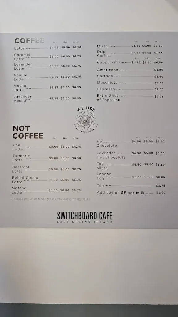 Menu_Switchboard Cafe_Salt Spring Island_image_old_1