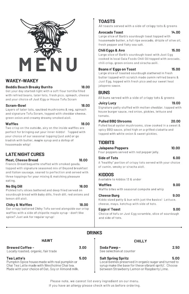 Menu_Ox Eats Grass_Salt Spring Island_image_old_1