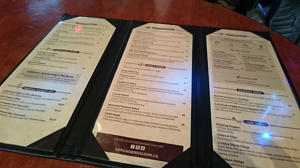 Menu_The Longhorn Saloon_Whistler_image_old_2