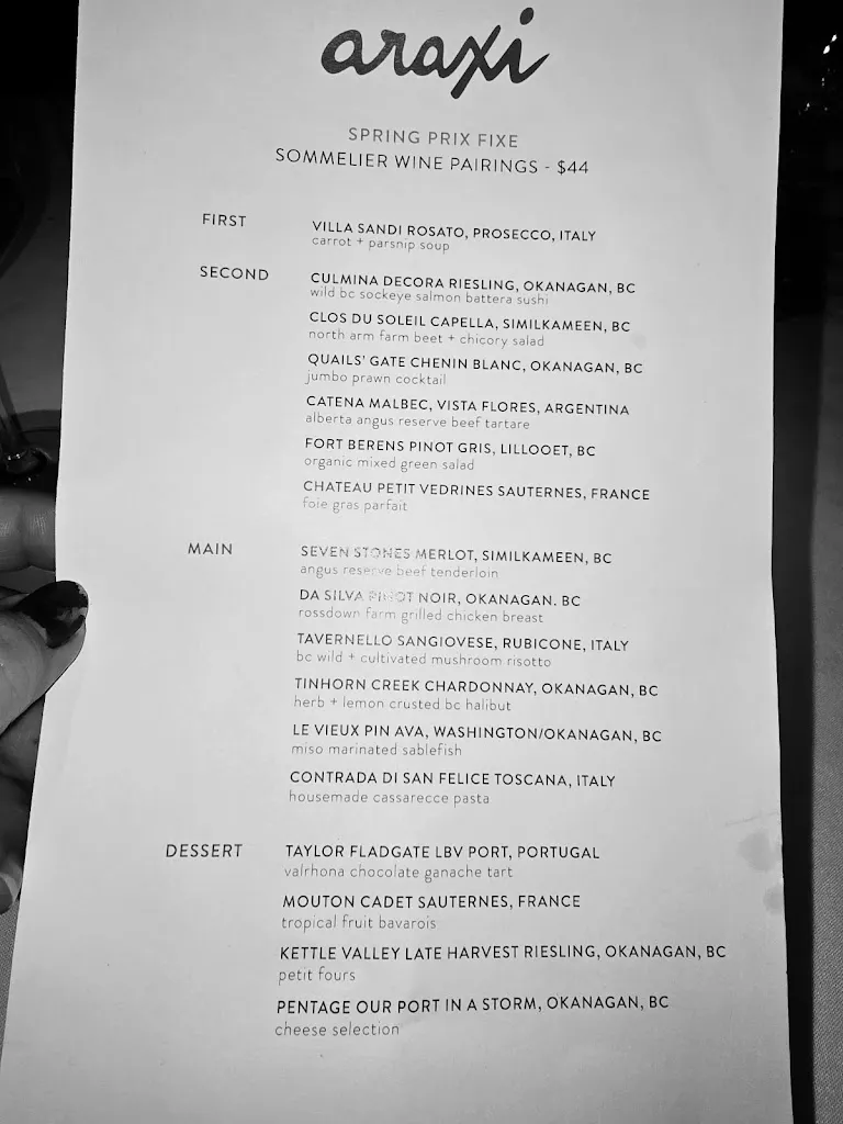 Menu_Araxi Restaurant & Oyster Bar_Whistler_image_old_3