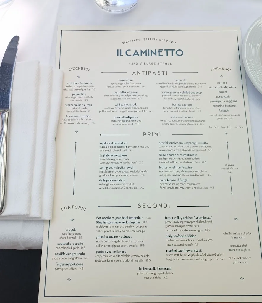 Menu_Il Caminetto_Whistler_image_old_1