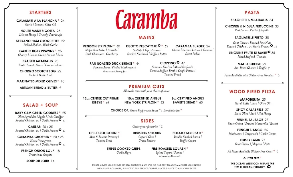 Menu_Caramba Restaurant_Whistler_image_old_1