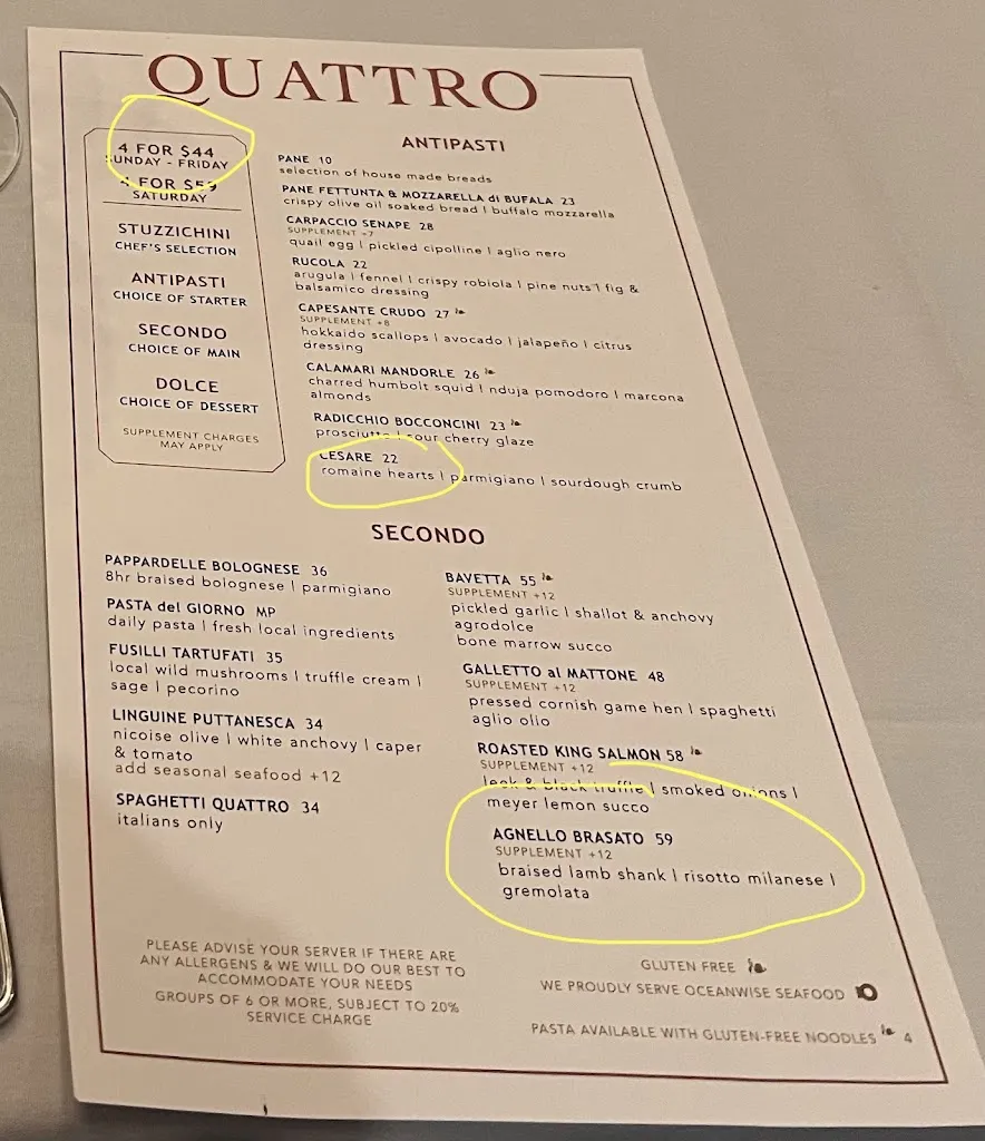 Menu_Quattro Restaurant_Whistler_image_old_2