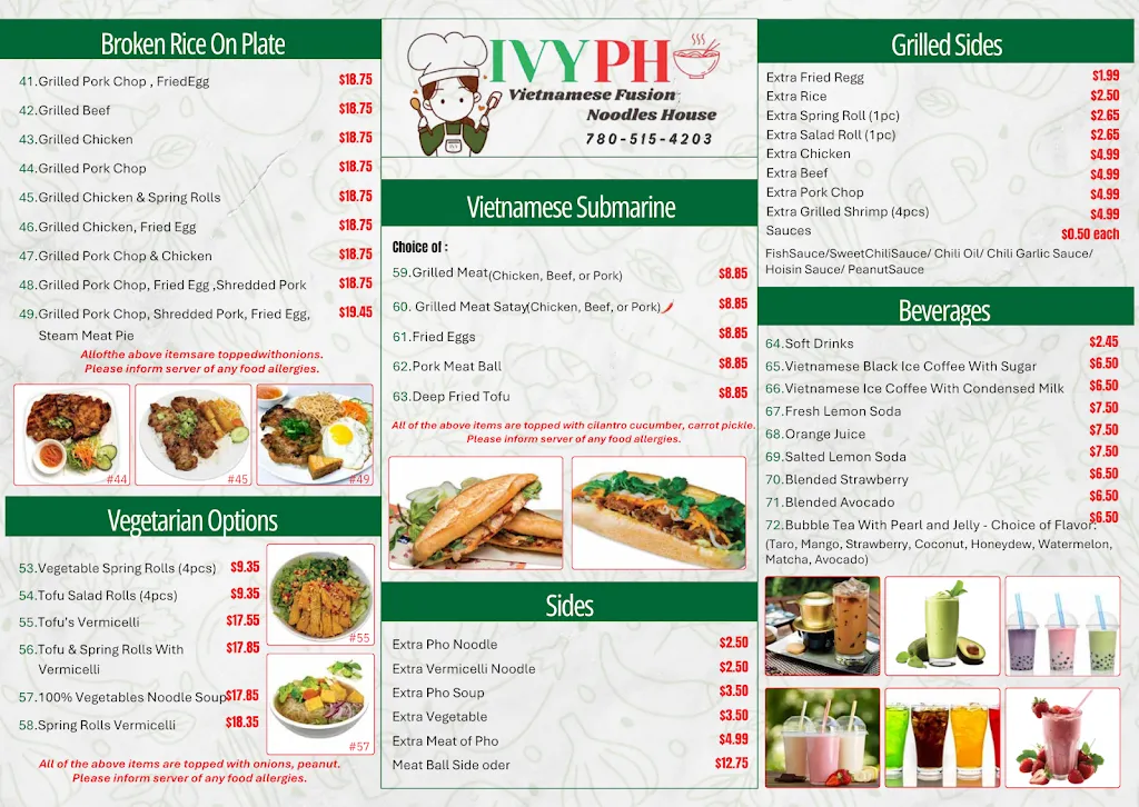 Menu_IVY PHO_Drayton Valley_image_old_2