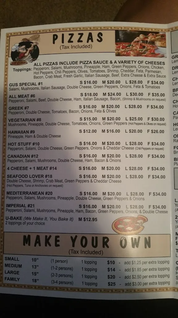 Menu_Venus Pizza_The Pas_image_old_1
