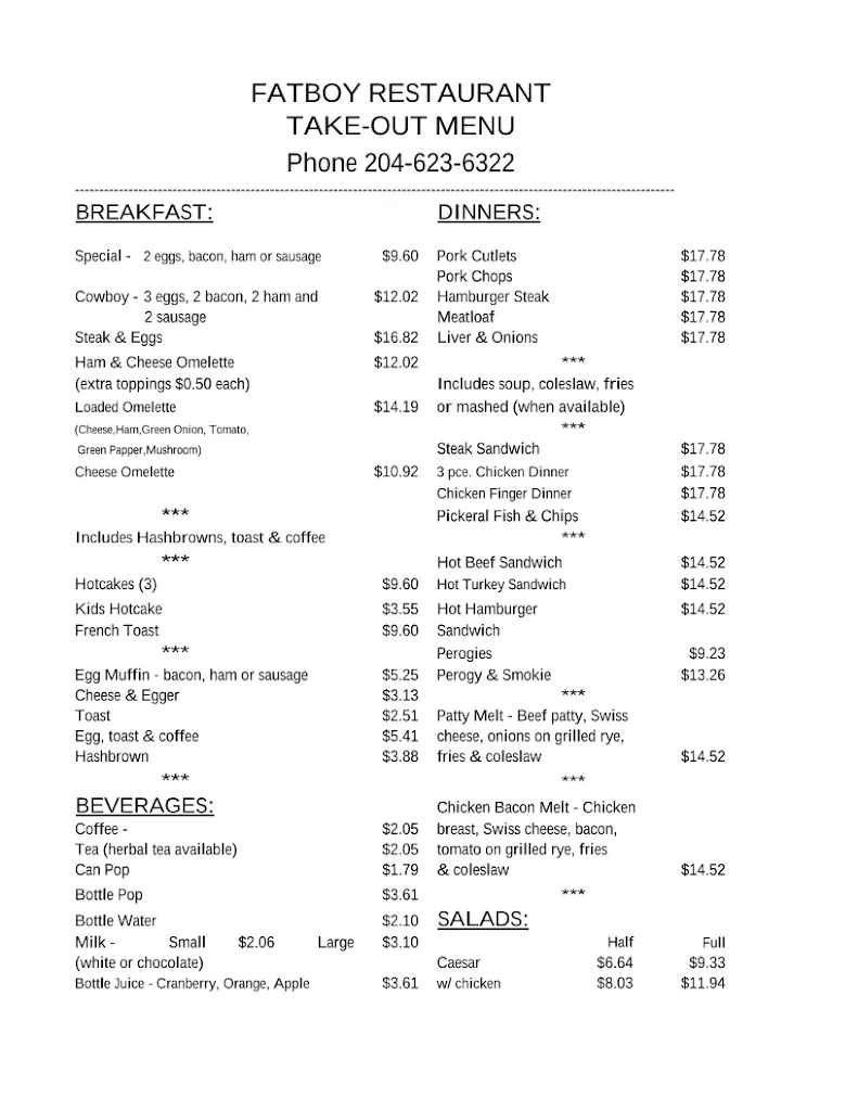 Menu_Fatboy Restaurant_The Pas_image_old_2