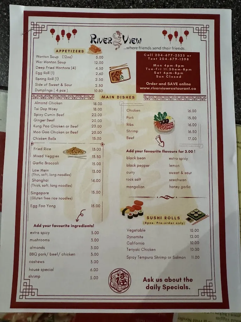 Menu_River View Restaurant_Thompson_image_old_1