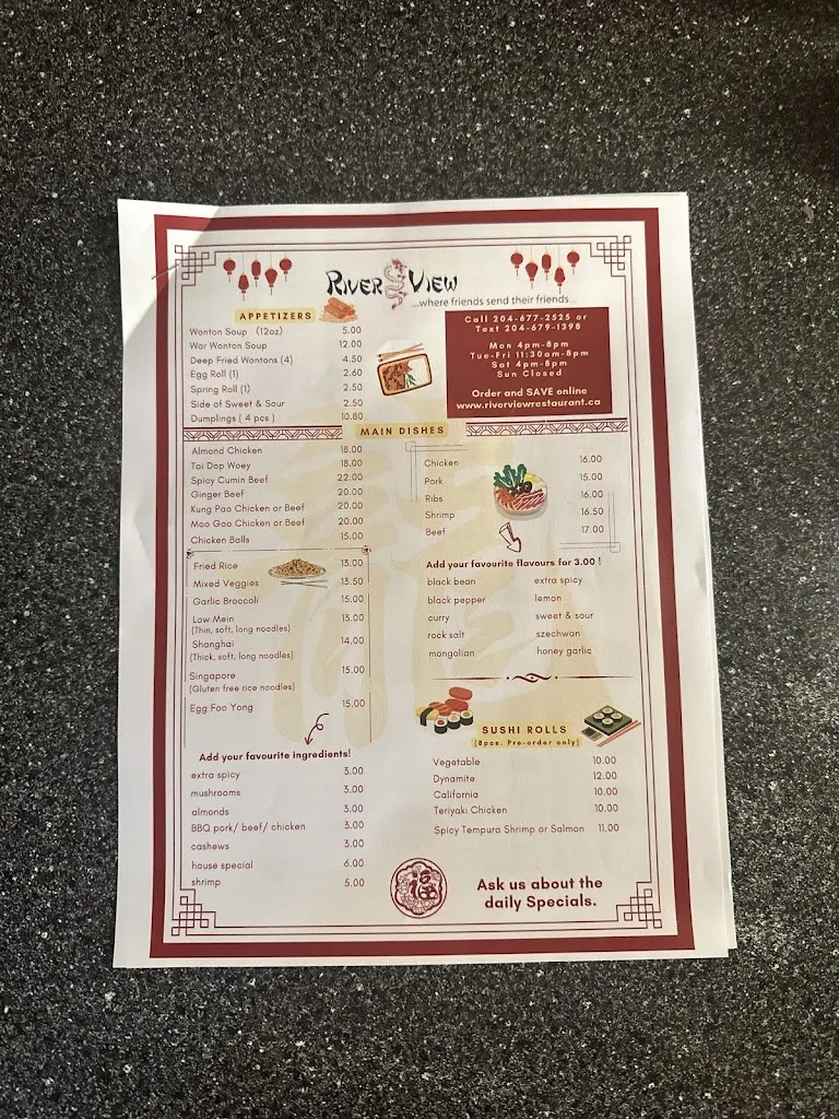 Menu_River View Restaurant_Thompson_image_old_3