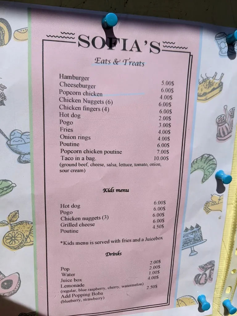 Menu_Sofia's Restaurant_Campbellton_image_old_3