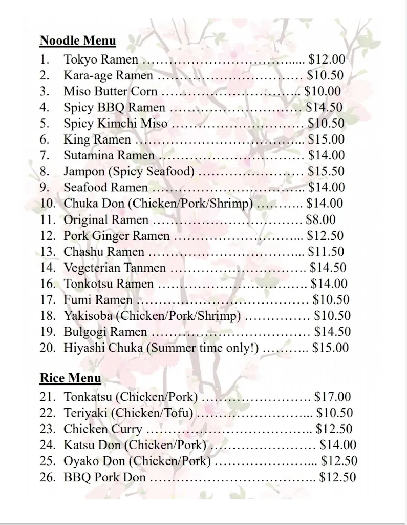 Menu_Tokyo Ramen_Fredericton_image_old_1