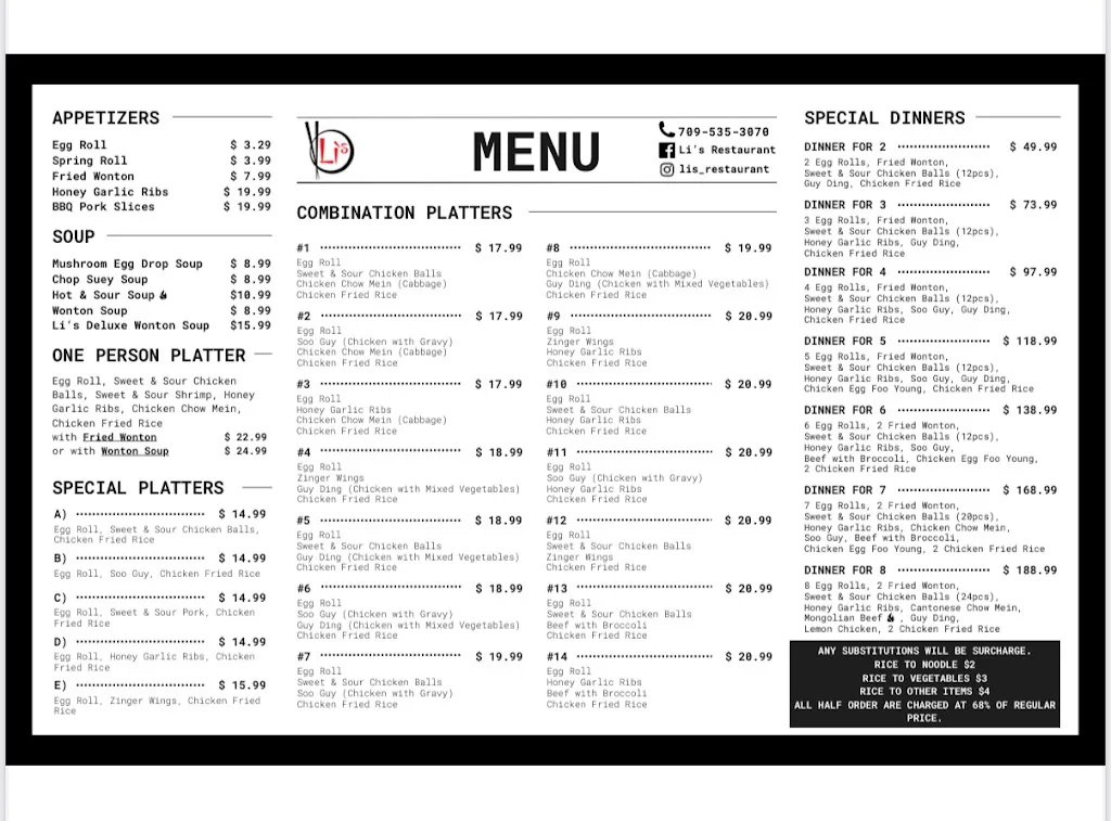 Menu_Li's Restaurant_Lewisporte_image_old_2