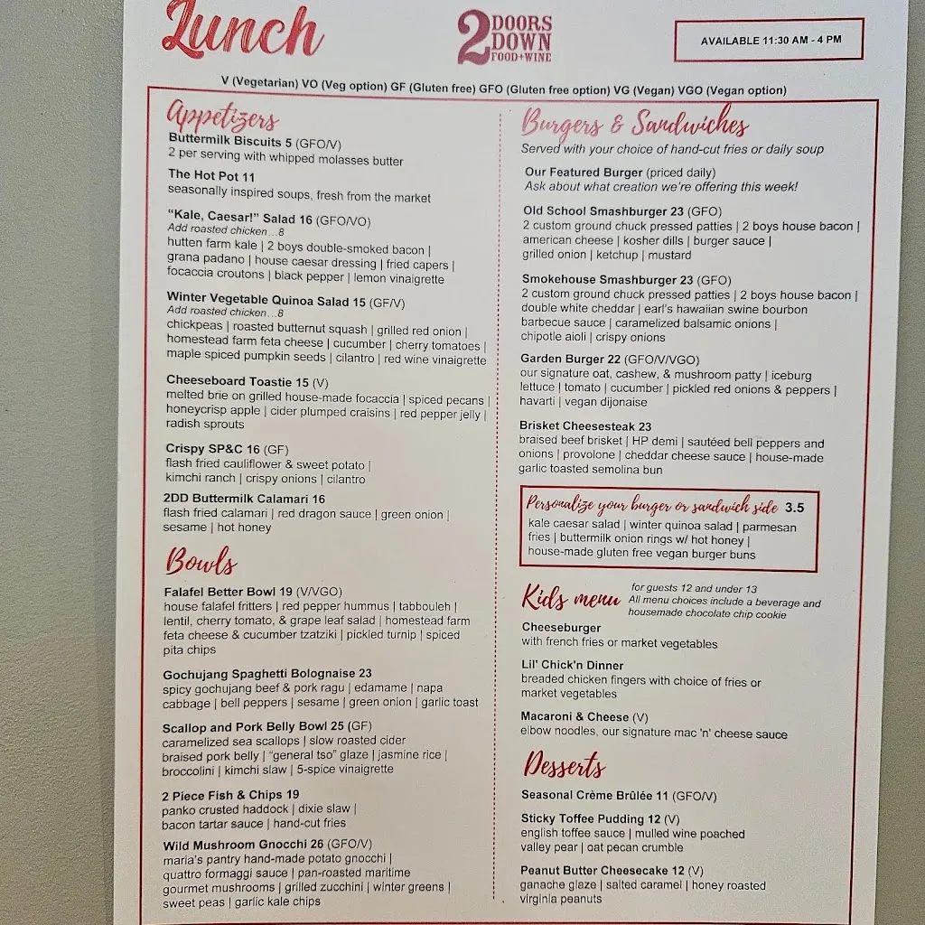 Menu_2 Doors Down Food & Wine Halifax_Halifax_image_old_1