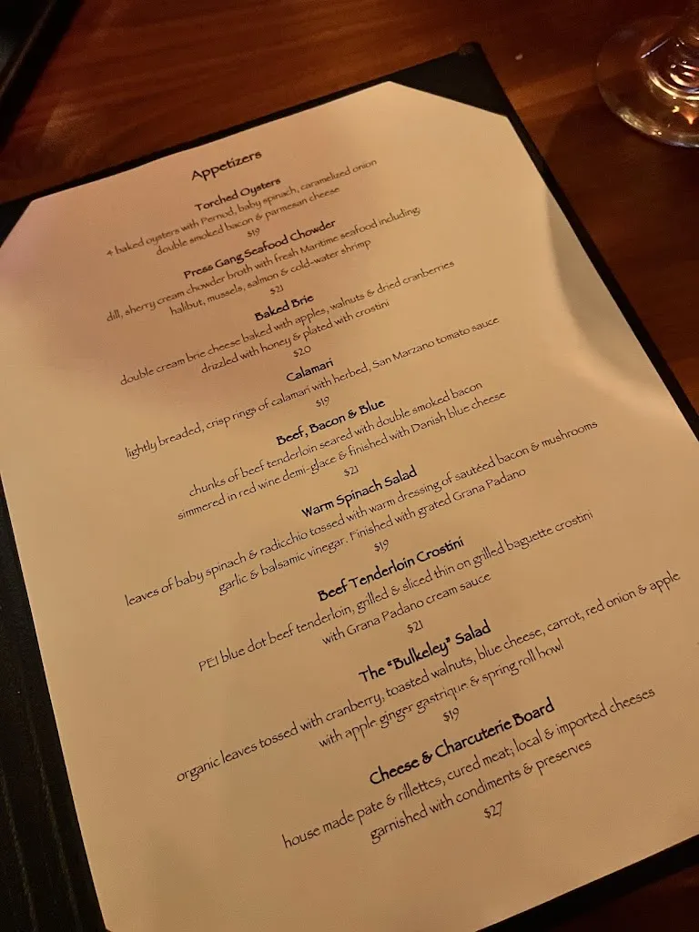 Menu_The Press Gang Restaurant and Oyster Bar_Halifax_image_old_1