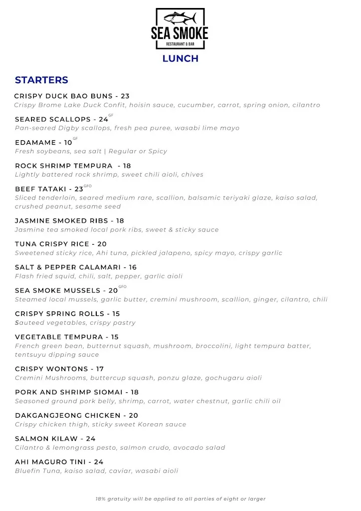 Menu_Sea Smoke Restaurant & Bar_Halifax_image_old_2