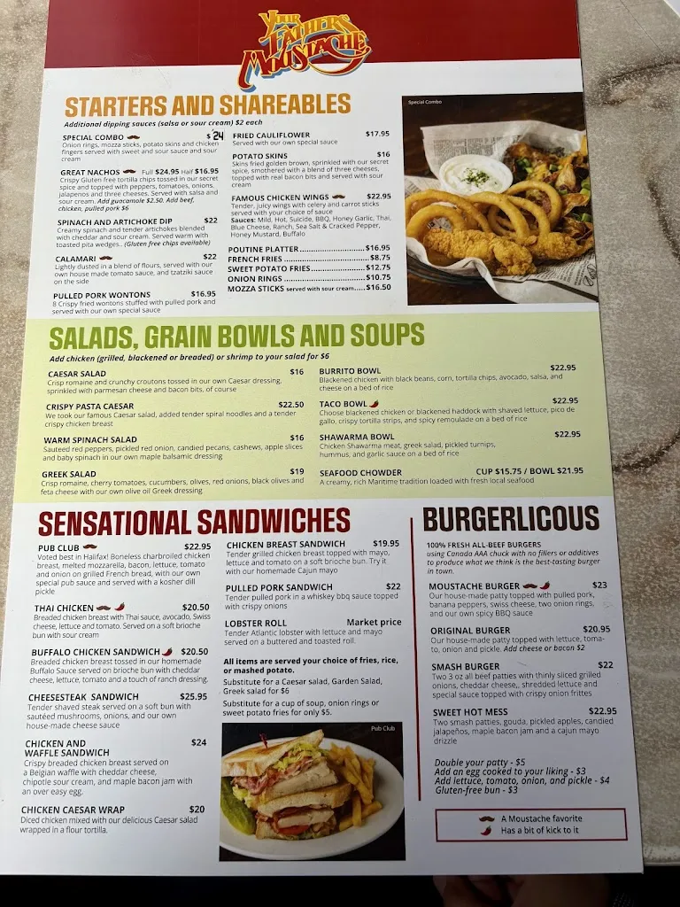 Menu_Your Father's Moustache_Halifax_image_old_1