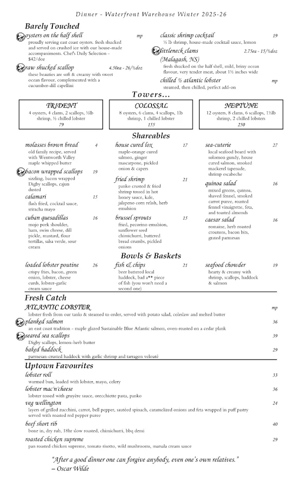 Menu_Waterfront Warehouse_Halifax_image_old_1