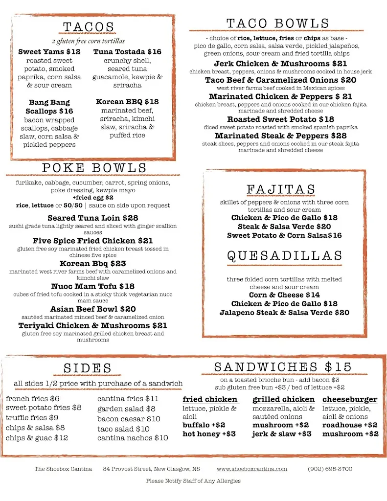 Menu_Shoebox Cantina_New Glasgow_image_old_1