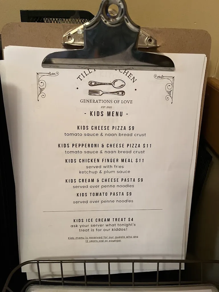 Menu_Tilly's Kitchen_New Glasgow_image_old_2