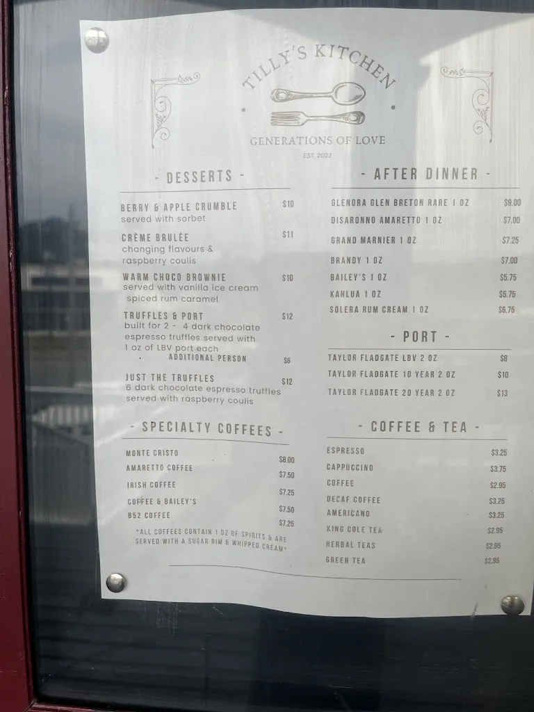 Menu_Tilly's Kitchen_New Glasgow_image_old_3