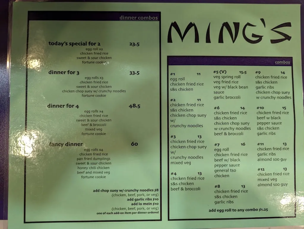 Menu_Ming's Restaurant_New Glasgow_image_old_3