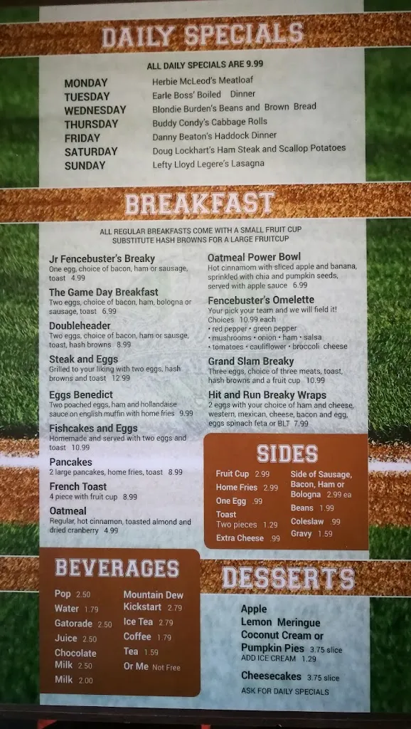 Menu_Fencebuster's Cafe_Springhill_image_old_1