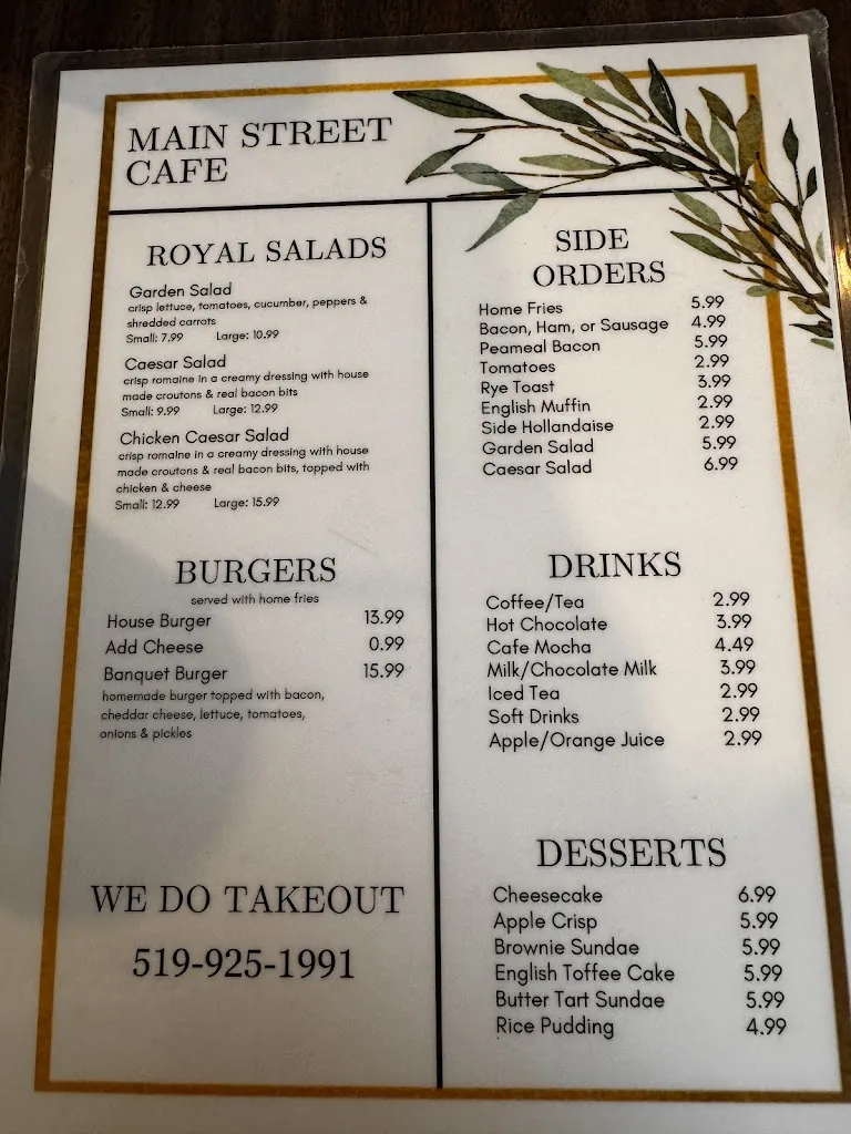 Menu_Main St. Cafe_Shelburne_image_old_1