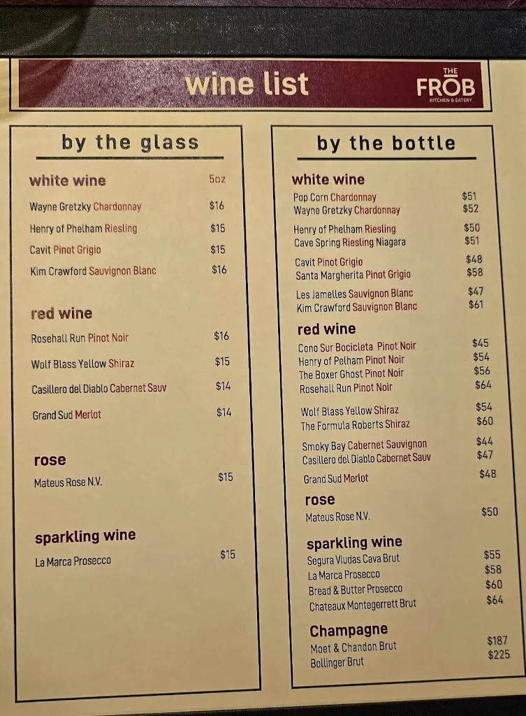 Menu_The Frob Kitchen & Eatery_Iqaluit_image_old_2