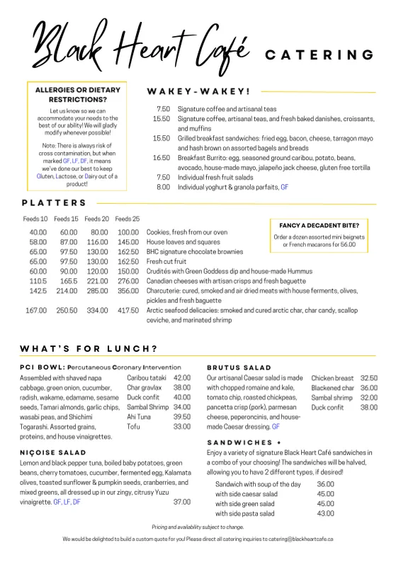 Menu_Black Heart Café_Iqaluit_image_old_1