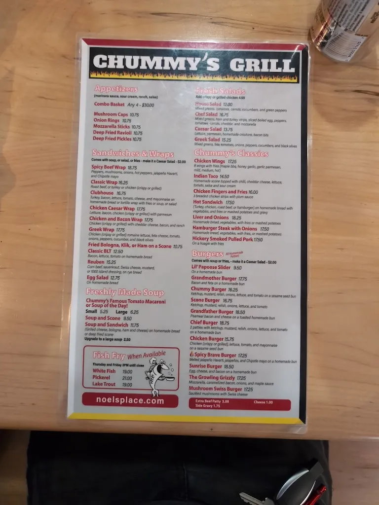 Menu_Chummy's Grill_Algoma_image_old_1