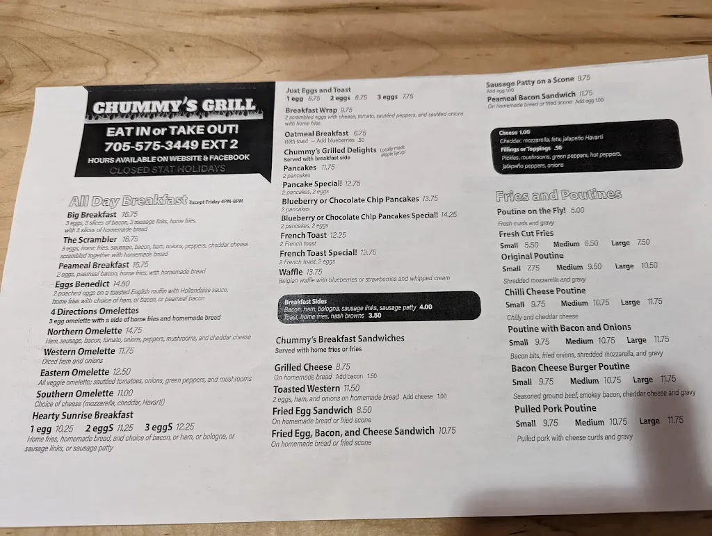 Menu_Chummy's Grill_Algoma_image_old_3