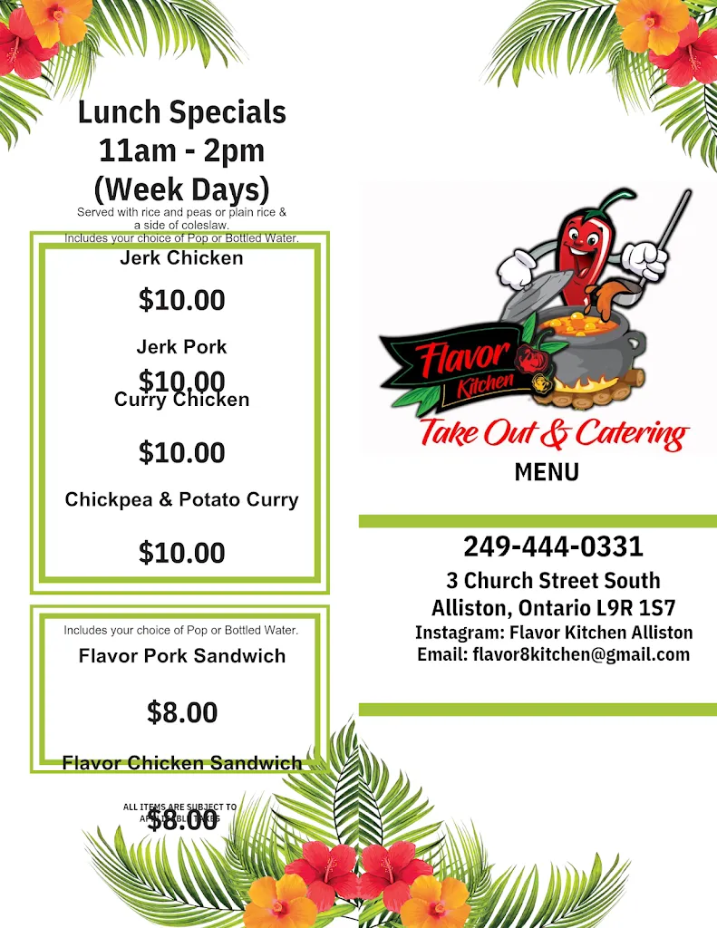 Flavor Kitchen restaurant in Alliston