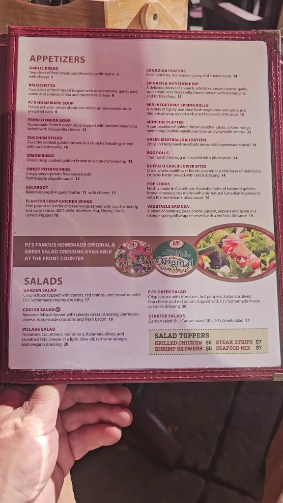 Menu_PJ's Restaurant Dining Lounge_Arnprior_image_old_2