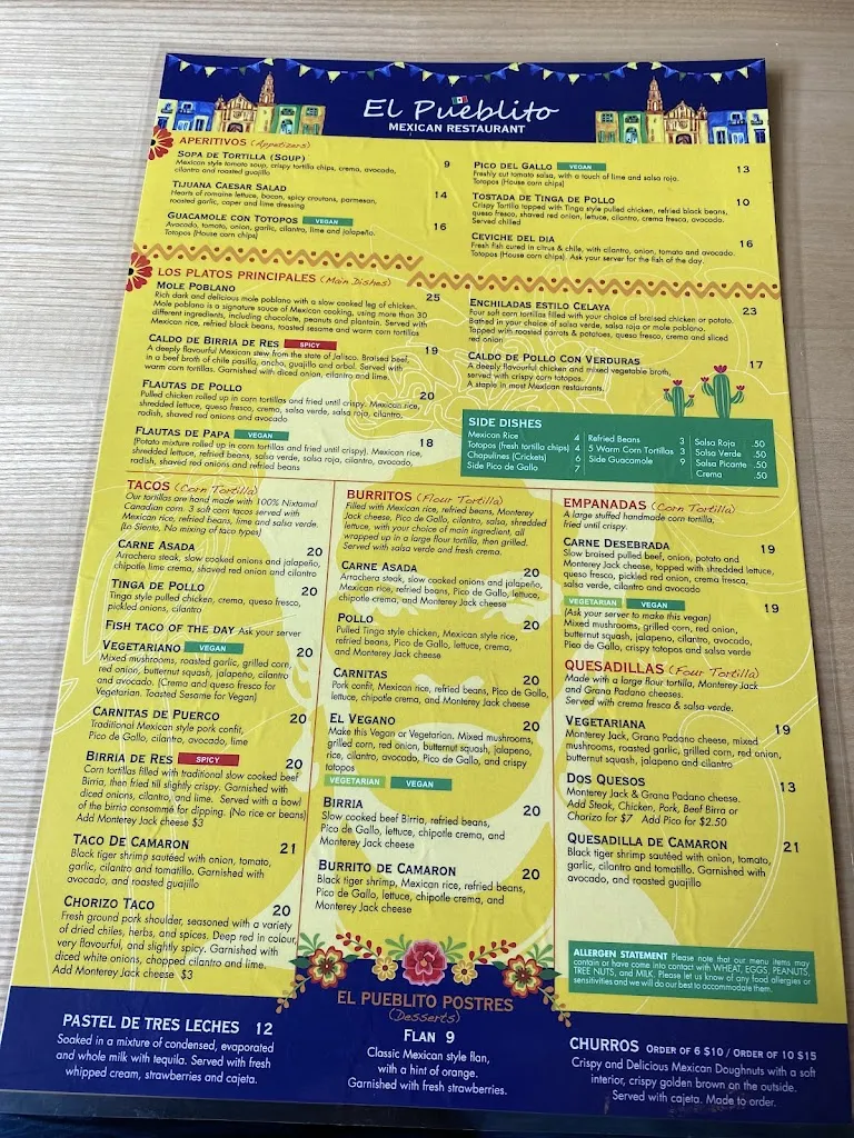 Menu_El Pueblito_Bracebridge_image_old_3