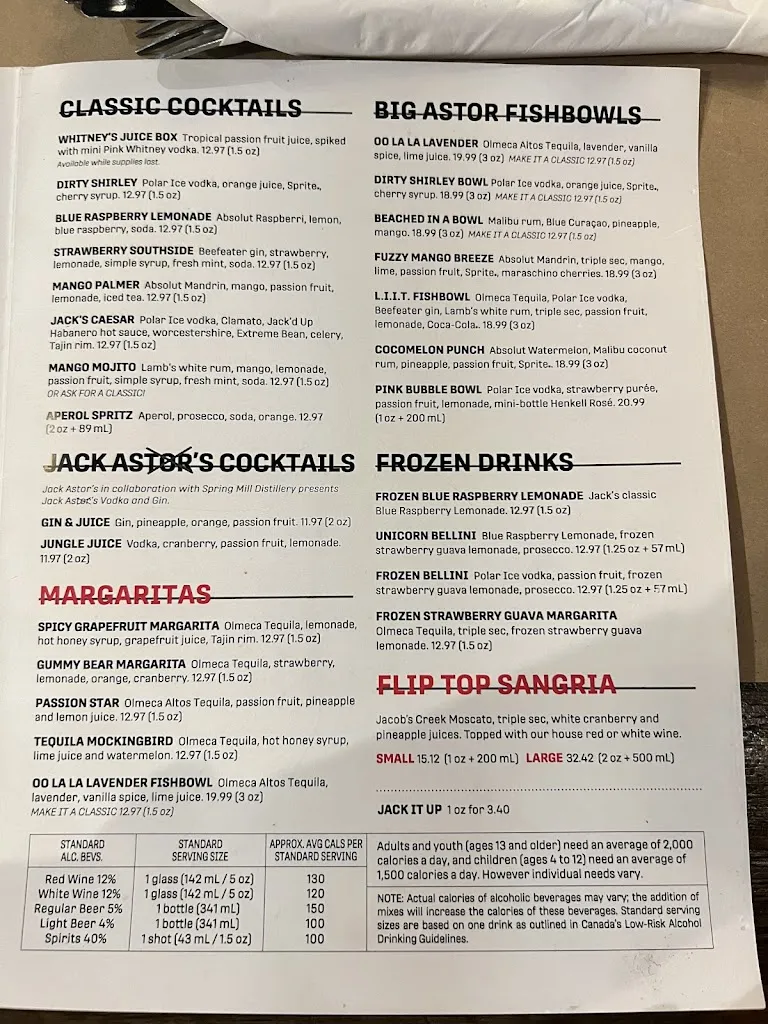 Menu_Jack's Brampton_Brampton_image_old_1