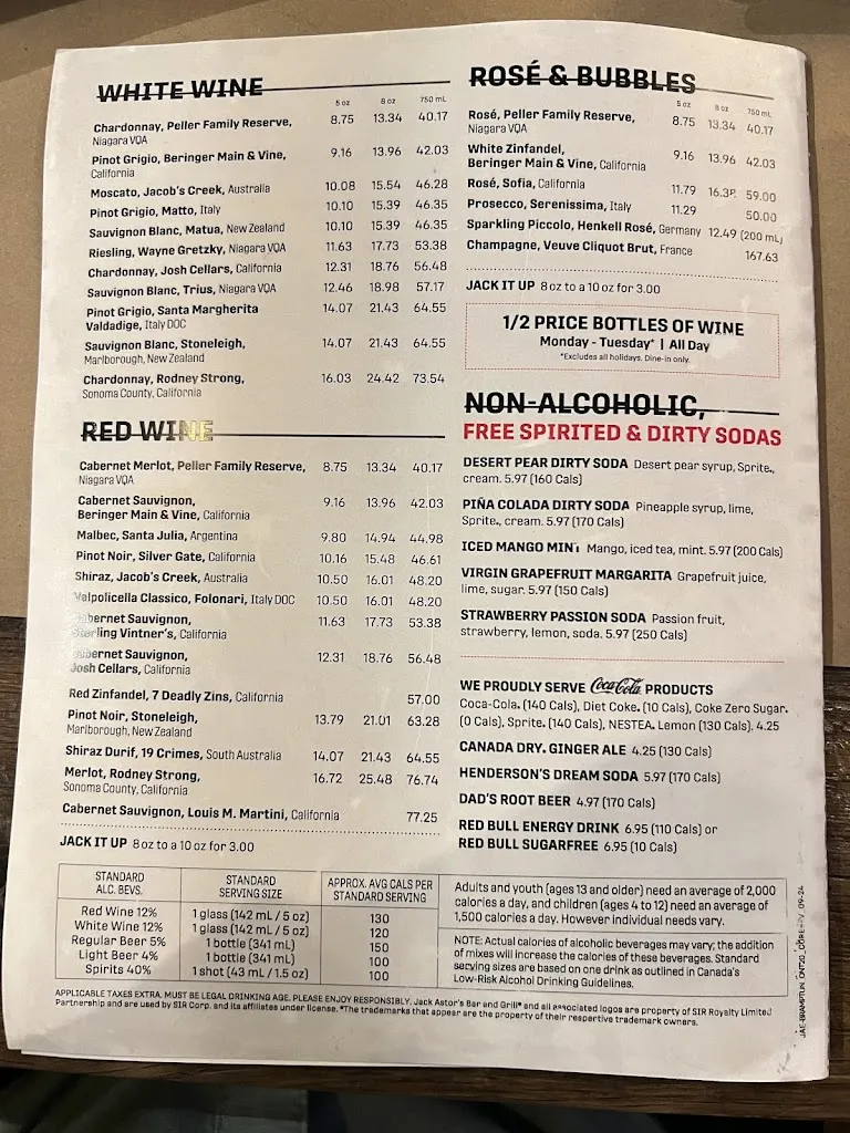 Menu_Jack's Brampton_Brampton_image_old_3