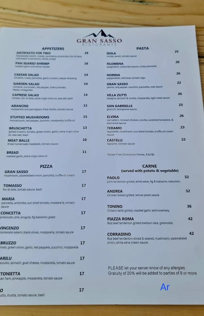 Menu_Gran Sasso Restaurant_Brant_image_old_2