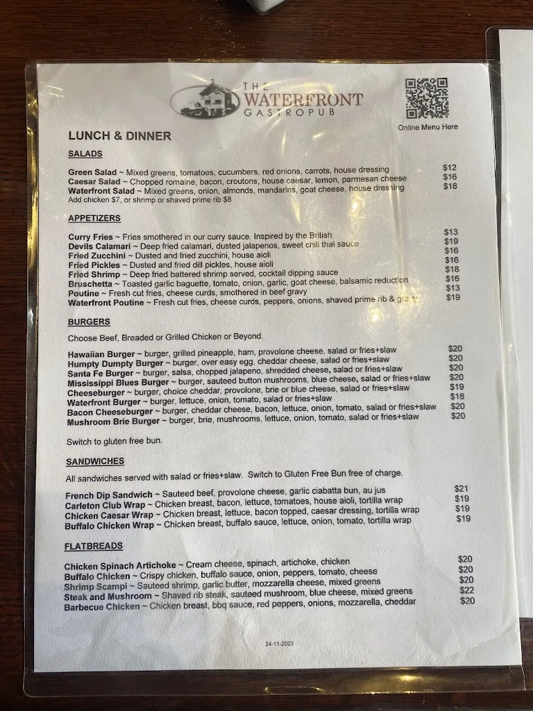 Menu_The Waterfront Gastropub_Carleton Place_image_old_2