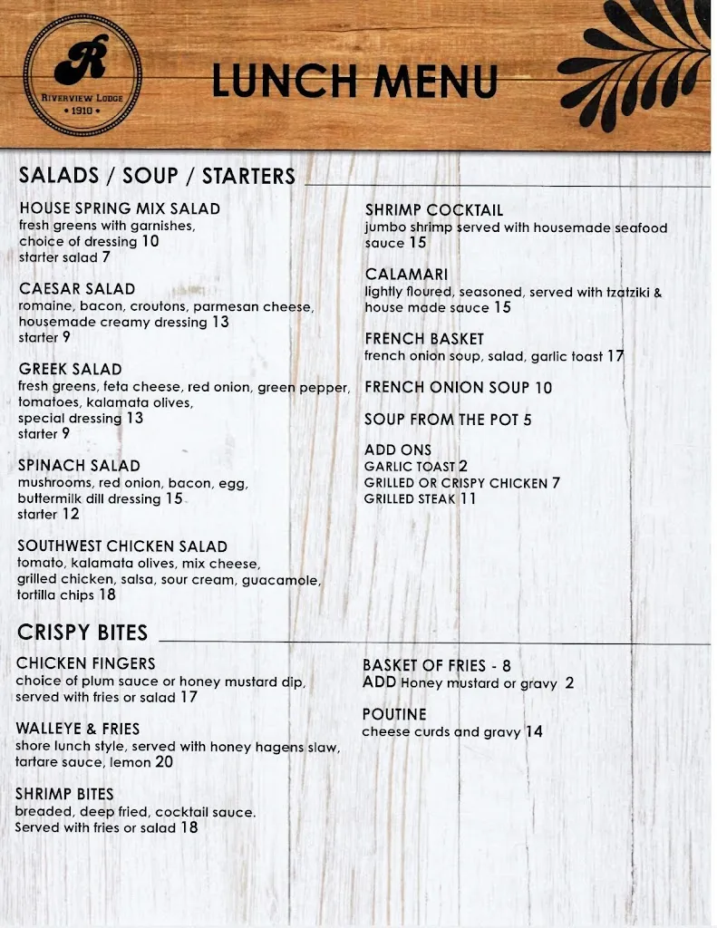 Menu_The Riverview Lodge_Dryden_image_old_2