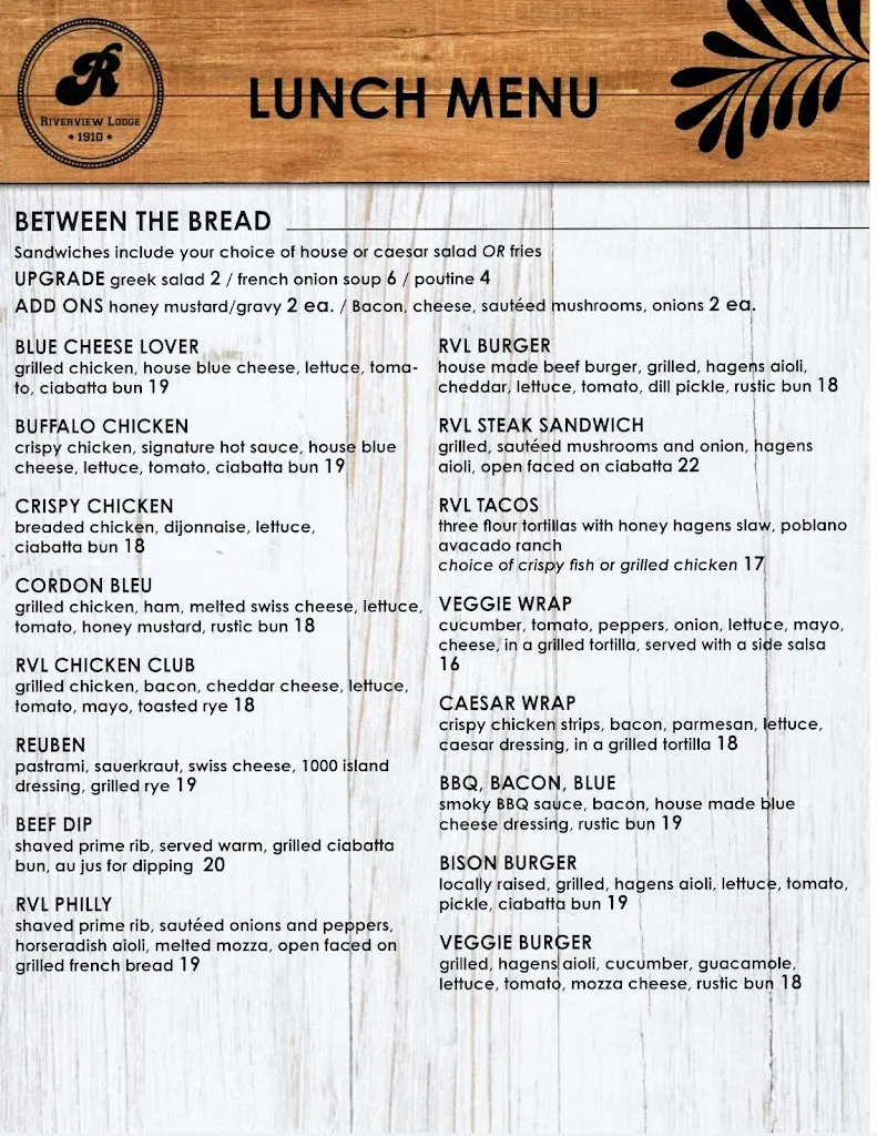 Menu_The Riverview Lodge_Dryden_image_old_3