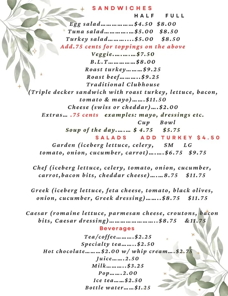 Menu_Four Corner Tea Room_Elmvale_image_old_1
