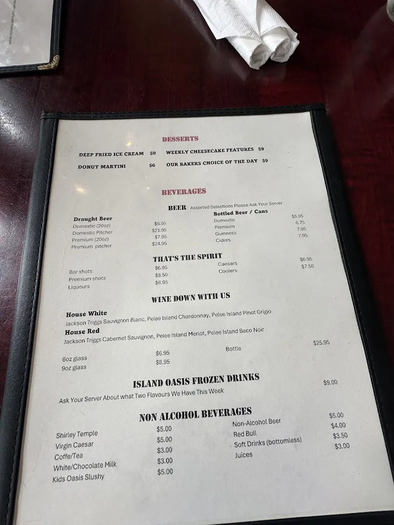 Menu_Mavericks_Gananoque_image_old_2