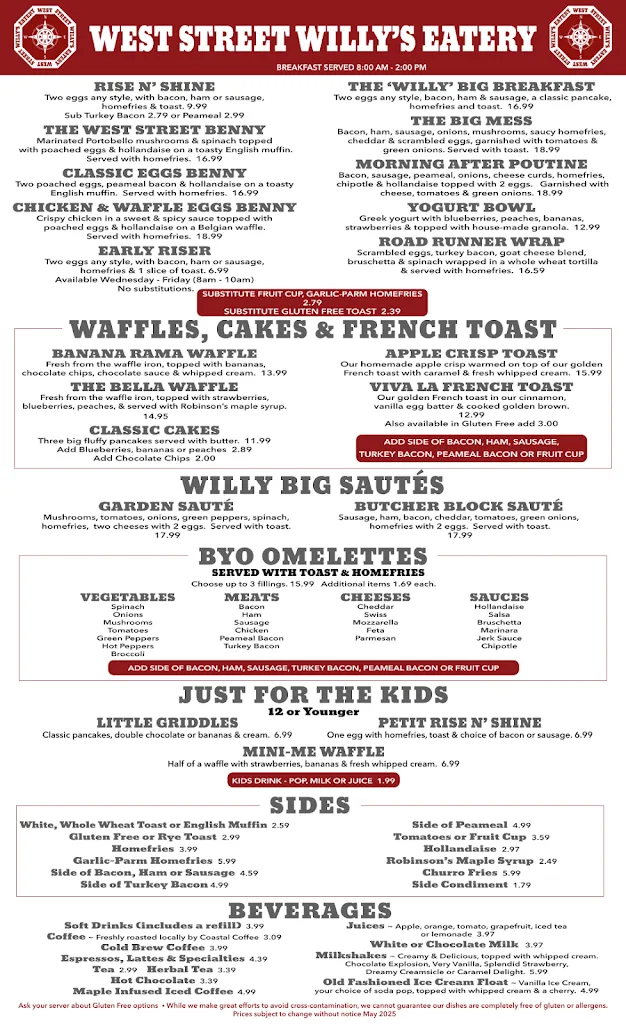 Menu_West Street Willy's Eatery_Goderich_image_old_1