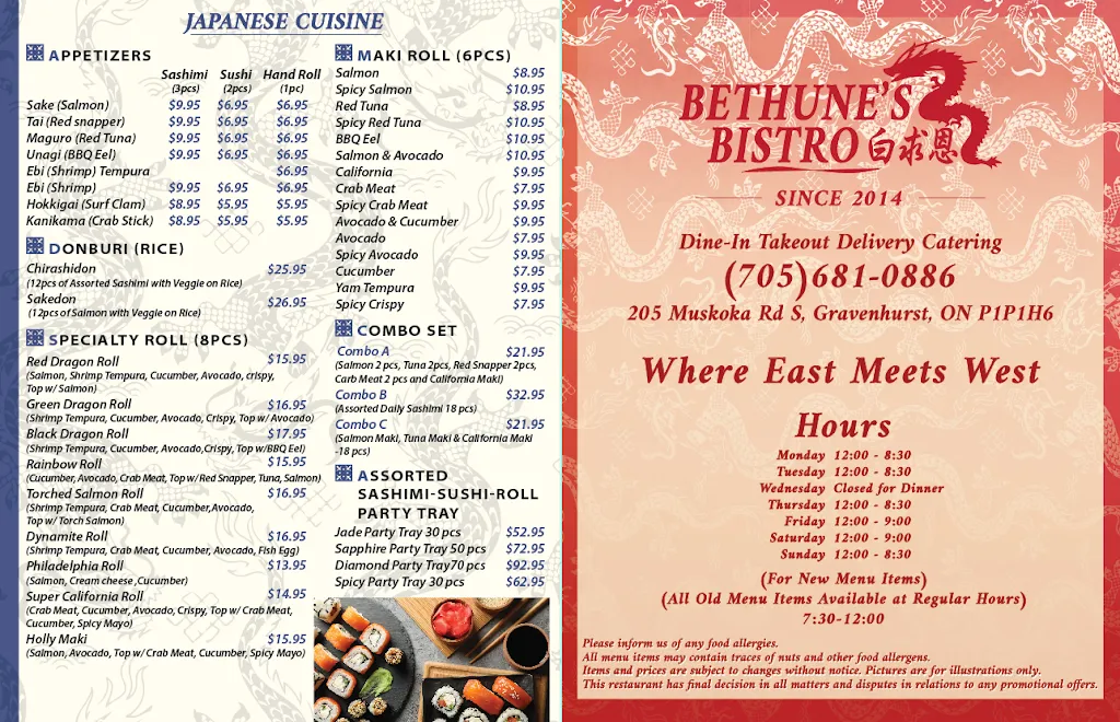 Menu_Bethune's Bistro_Gravenhurst_image_old_2