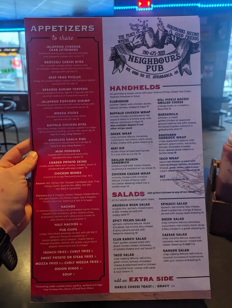 Menu_Neighbours Pub_Athabasca_image_old_1