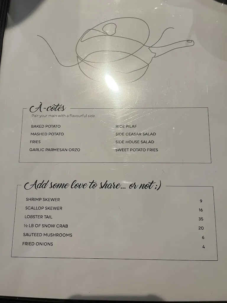 Menu_Bidule Restaurant + Bar_Kapuskasing_image_old_1